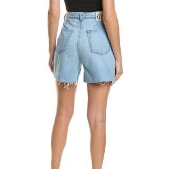 Mother Snacks The Pleated Fun Dip Jean Short size 25 NWT $218 - Picture 2 of 13